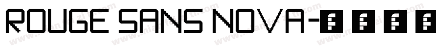 rouge sans nova字体转换